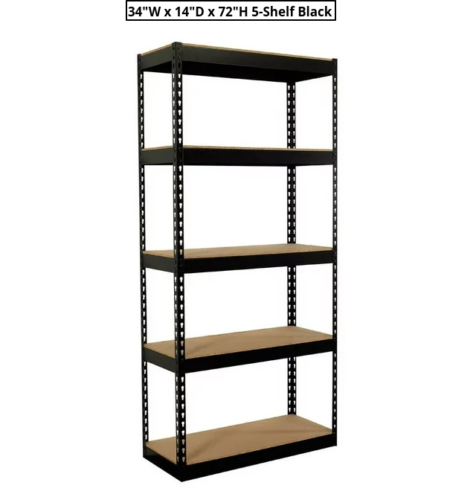 METAL HEAVY DUTY MUSCLE RACK Adjustable Steel Storage Units Shelves 4-5 Levels
