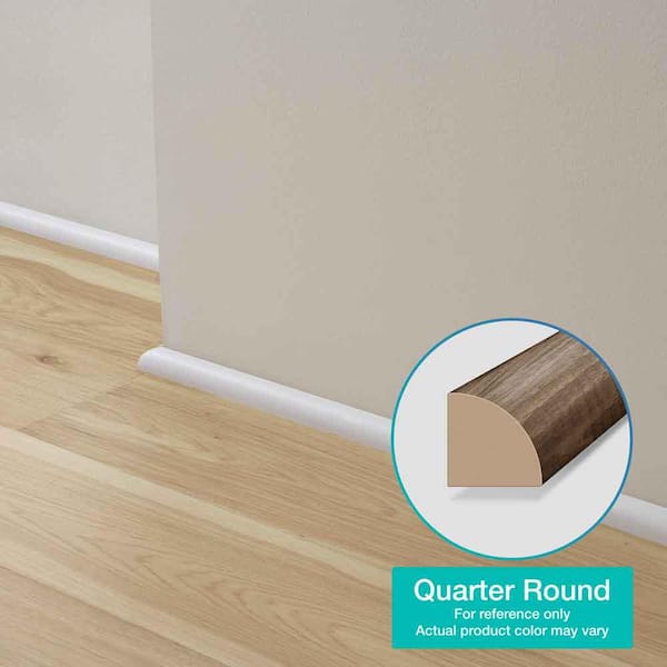 Linen 0.75 in. T x 2.37 in. W x 78.7 in. L 4-in-1 Molding