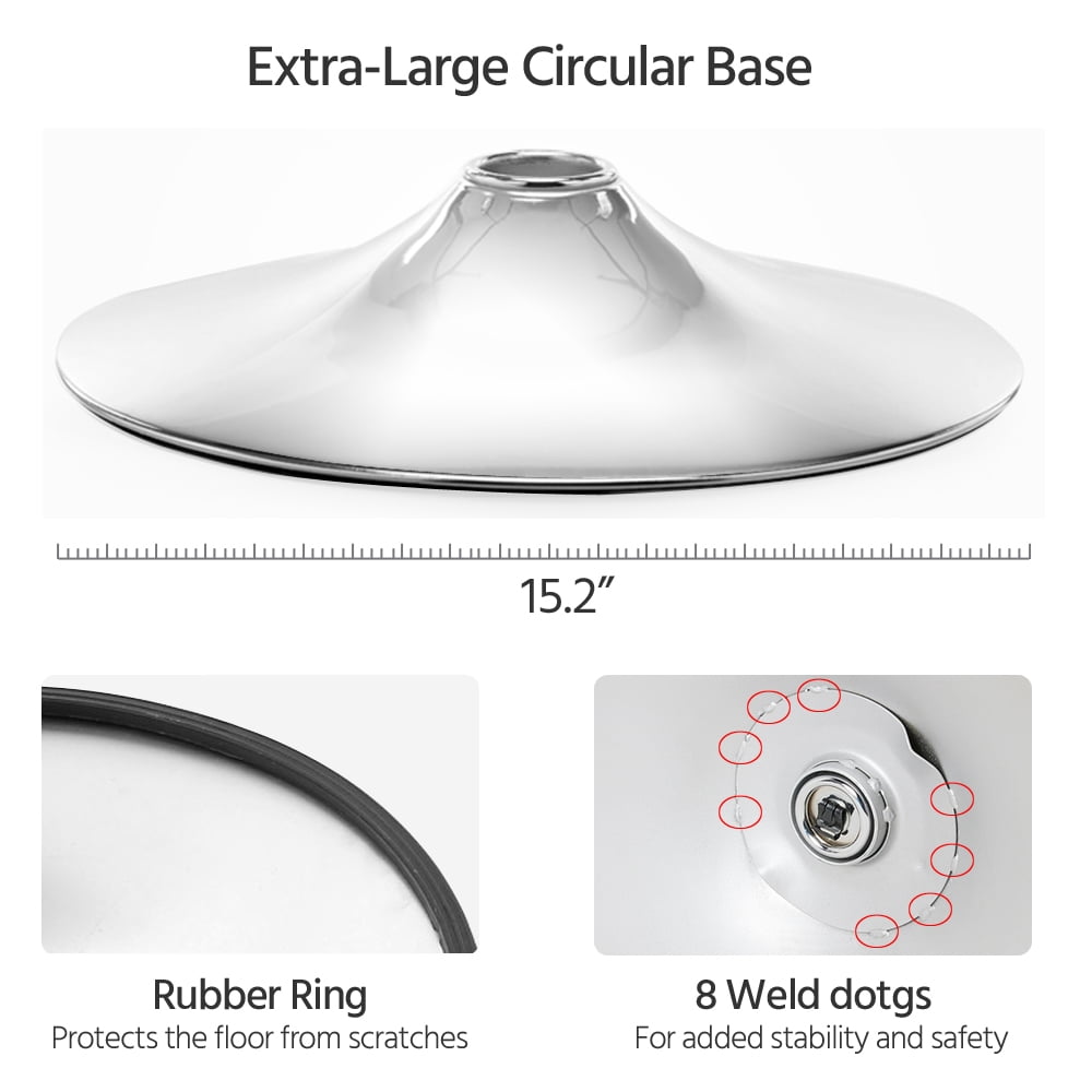 Topeakmart Adjustable PU Leather Bar Stools with Backrest and Footrest 2pcs Brown