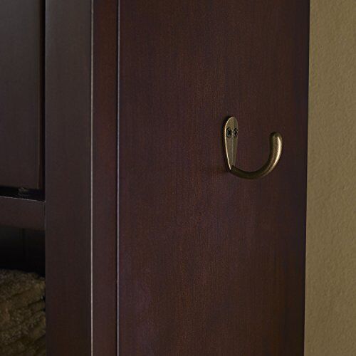 Lydia Space Saver Bathroom Cabinet Espresso