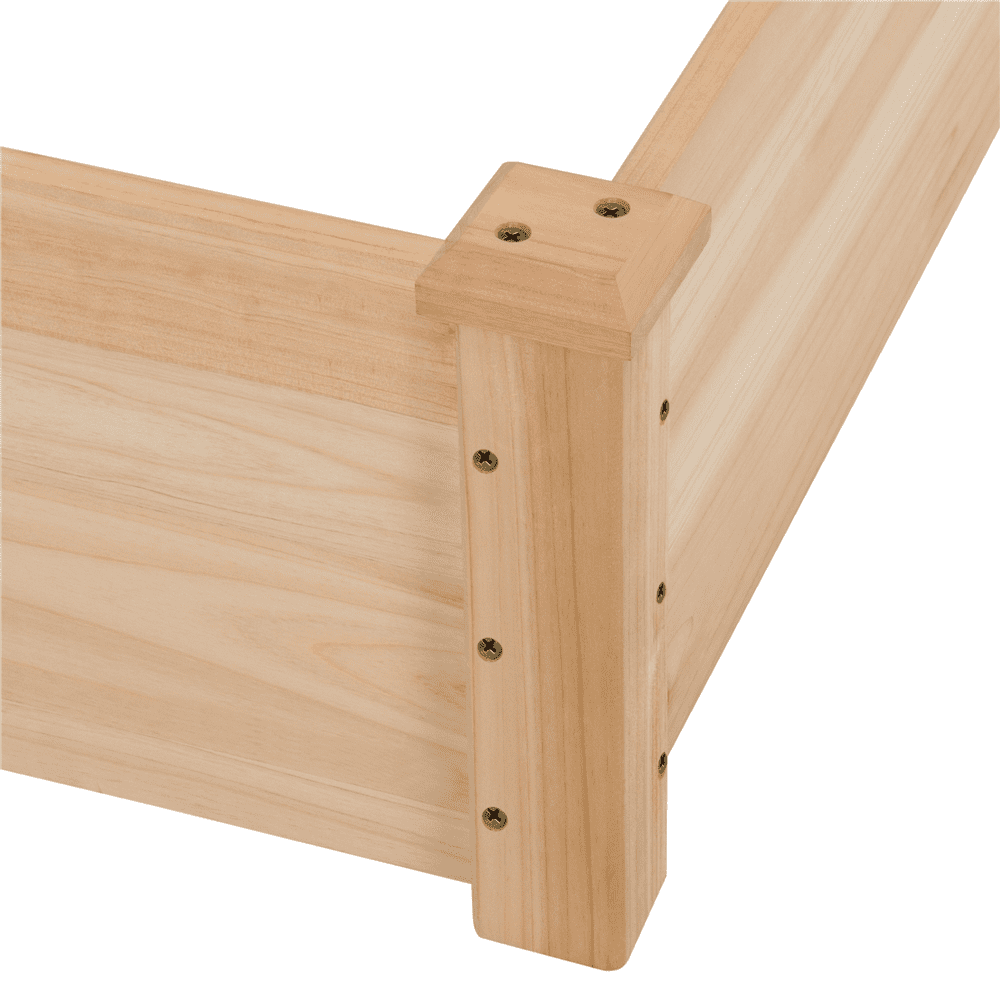 Yaheetech Wooden Raised Garden Bed, Natural Wood