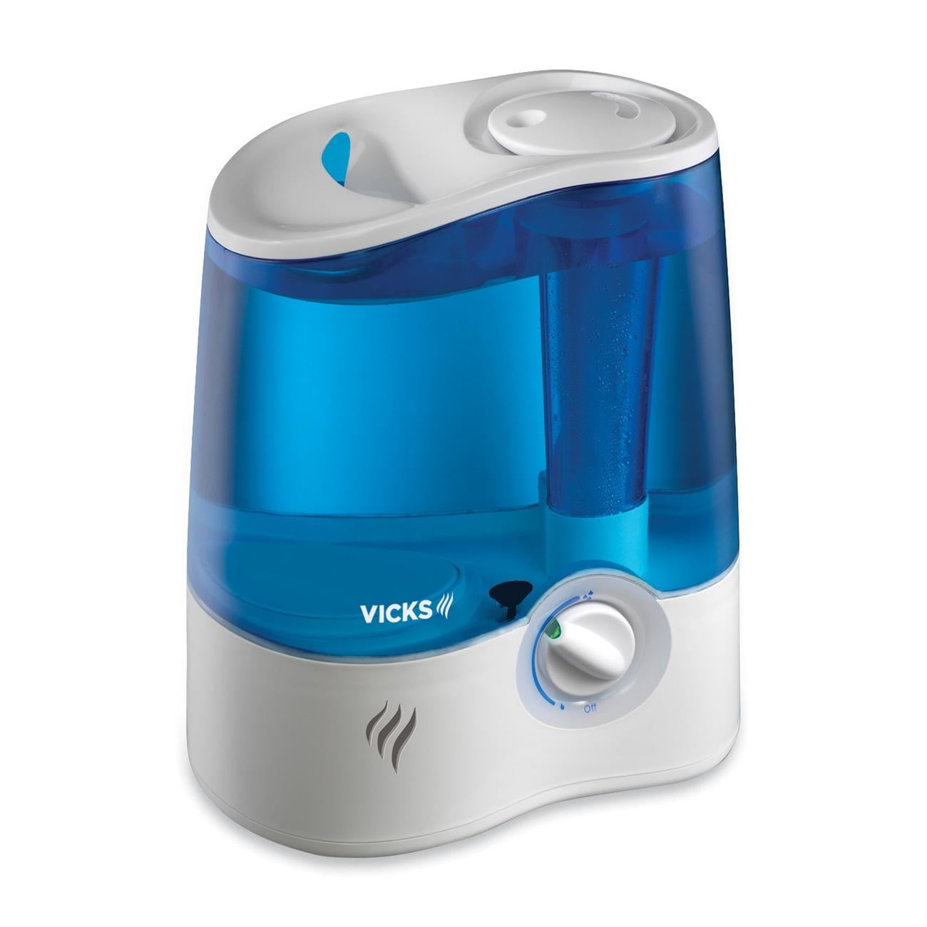 Vicks 1.5 Gallon Ultrasonic Cool Mist Humidifier, V5100, Blue, 600 sq. ft.