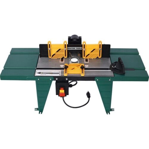 Electric Benchtop Router Table Wood Working Craftsman Tool Steel Stands,green