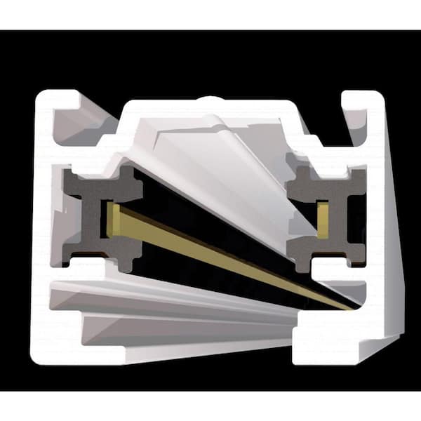 Alpha Trak 12 ft. White Track Section