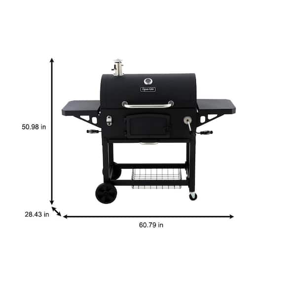 Heavy-Duty Extra-Large Charcoal Grill in Black