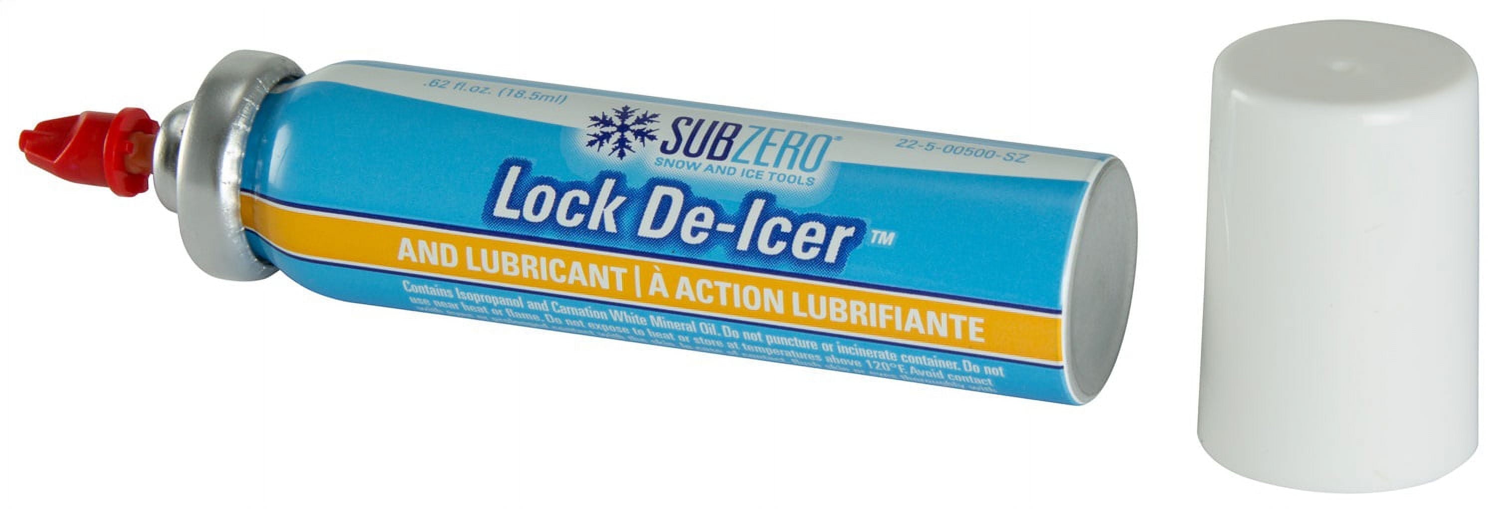 SubZero® Lock De-Icer™ for Snow and Ice 0.63 Fluid Ounce, Blue and White, 1 Pack, 22-5-00500-SZ20W