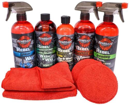 Renegade Products USA Wash, Shine & Protect Mini Kit 9 Piece Set
