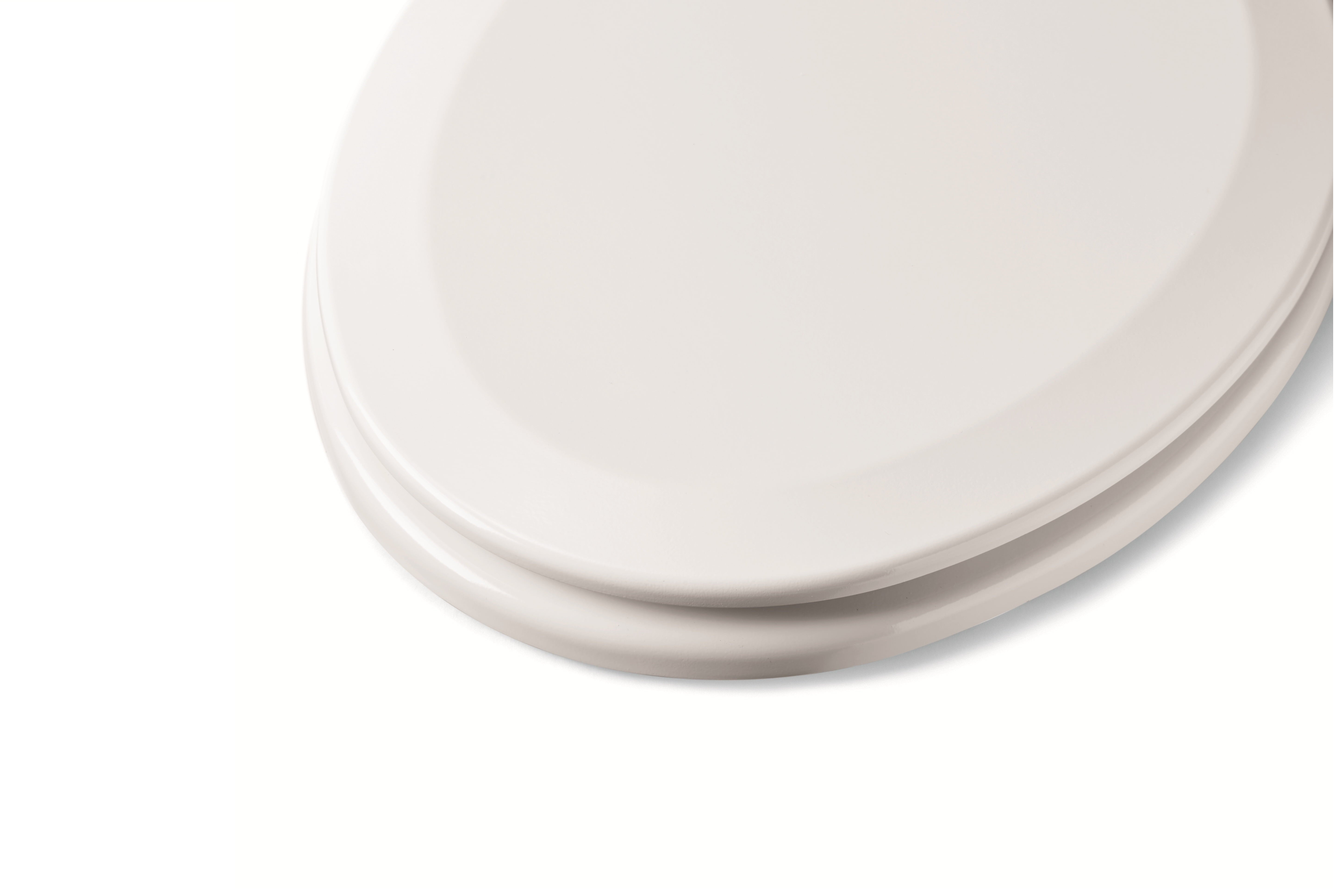 Mainstays Plastic Elongated Toilet Seat in Daisy White