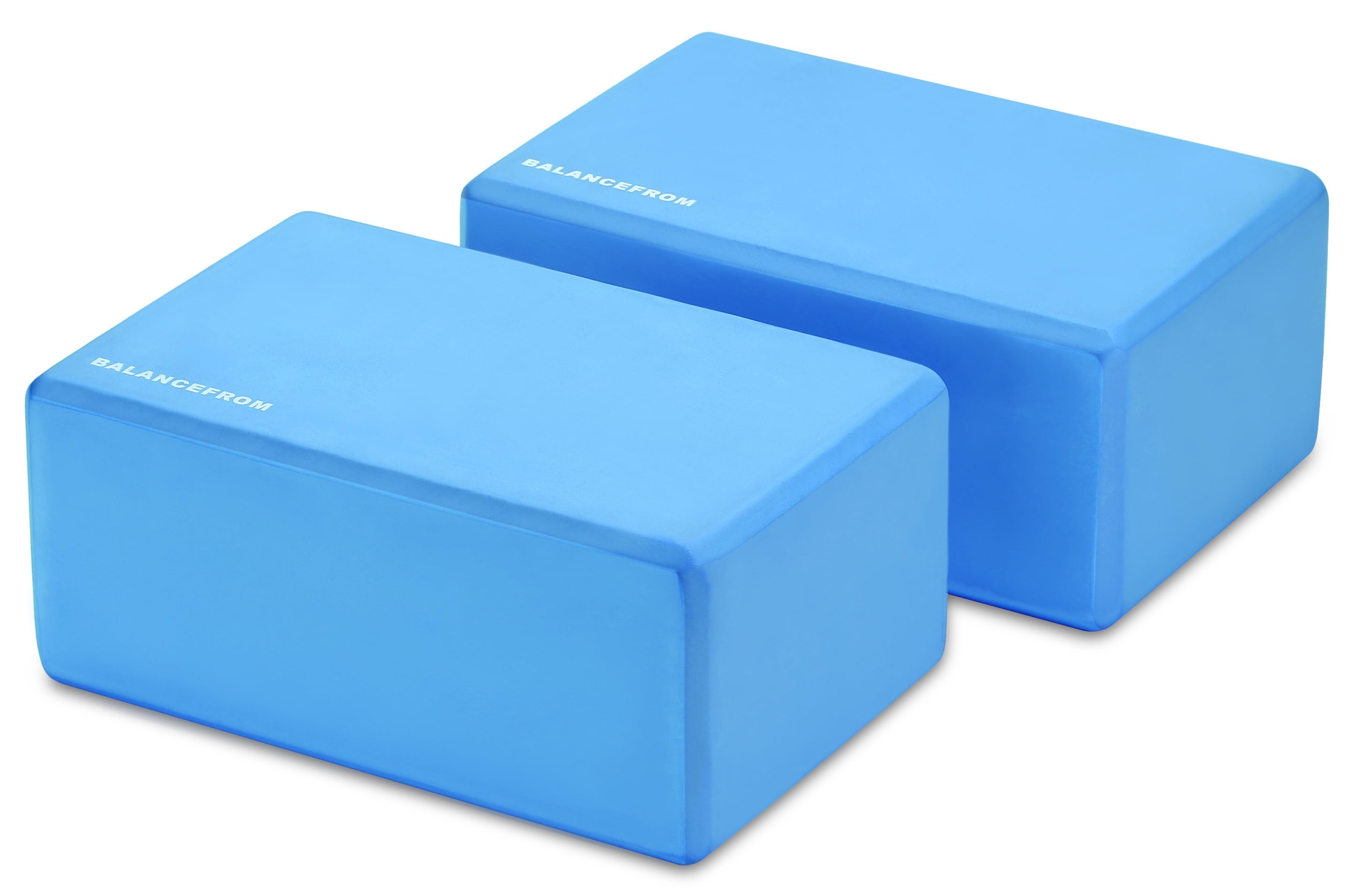 BalanceFrom Set of 2 High Density Yoga Blocks, 9 In. x 6 In. x 4 In. Each