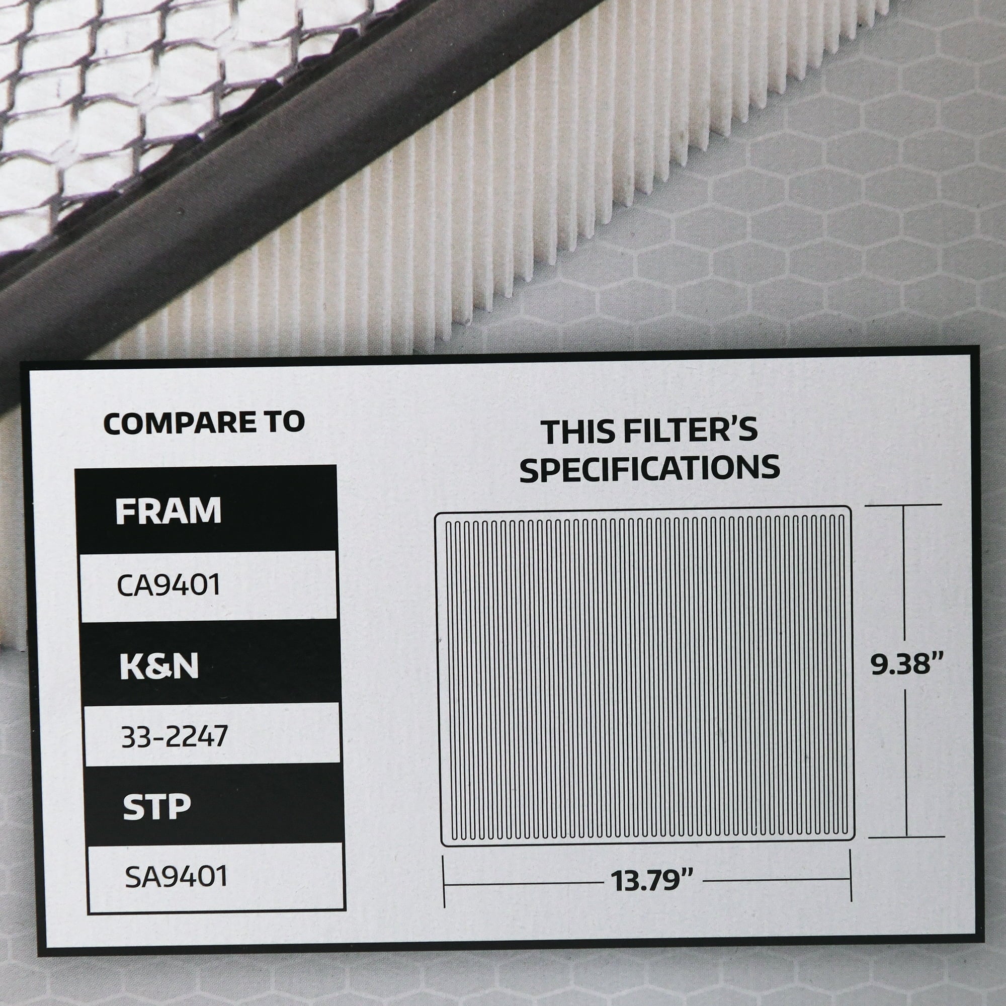 Super Tech 1100 Engine Air Filter, Replacement Filter for Chrysler or Ram Truck Fits select: 2013-2018 RAM 1500, 2002-2012 DODGE RAM 1500