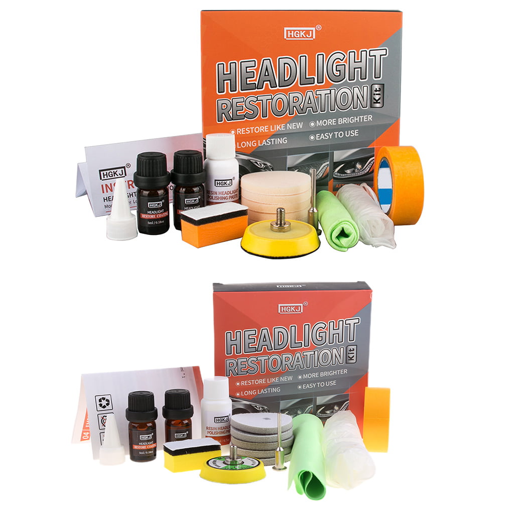 OOKWE Car Headlight Lens Restoration Kit Restorer System Professional Polishing Tool