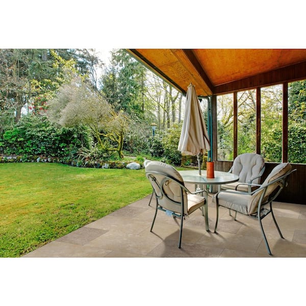 Mediterranean Walnut 16 in. x 24 in. Rectangle Tan Travertine Paver Tile (15 Pieces/40.05 sq. ft./Pallet)