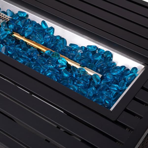 Black Plastic Fire Pit Table