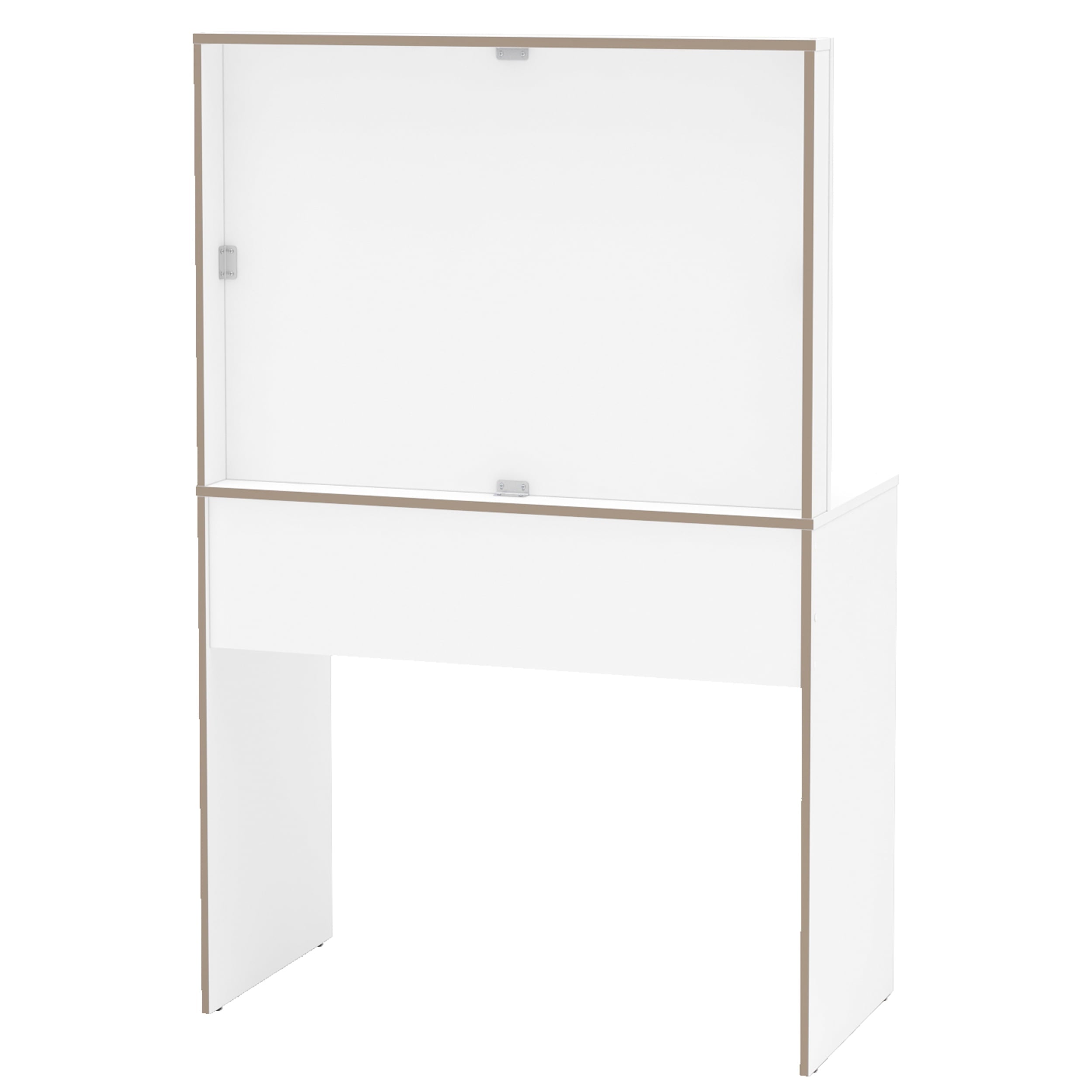 Polifurniture Virginia Modern Vanity Table, White Finish