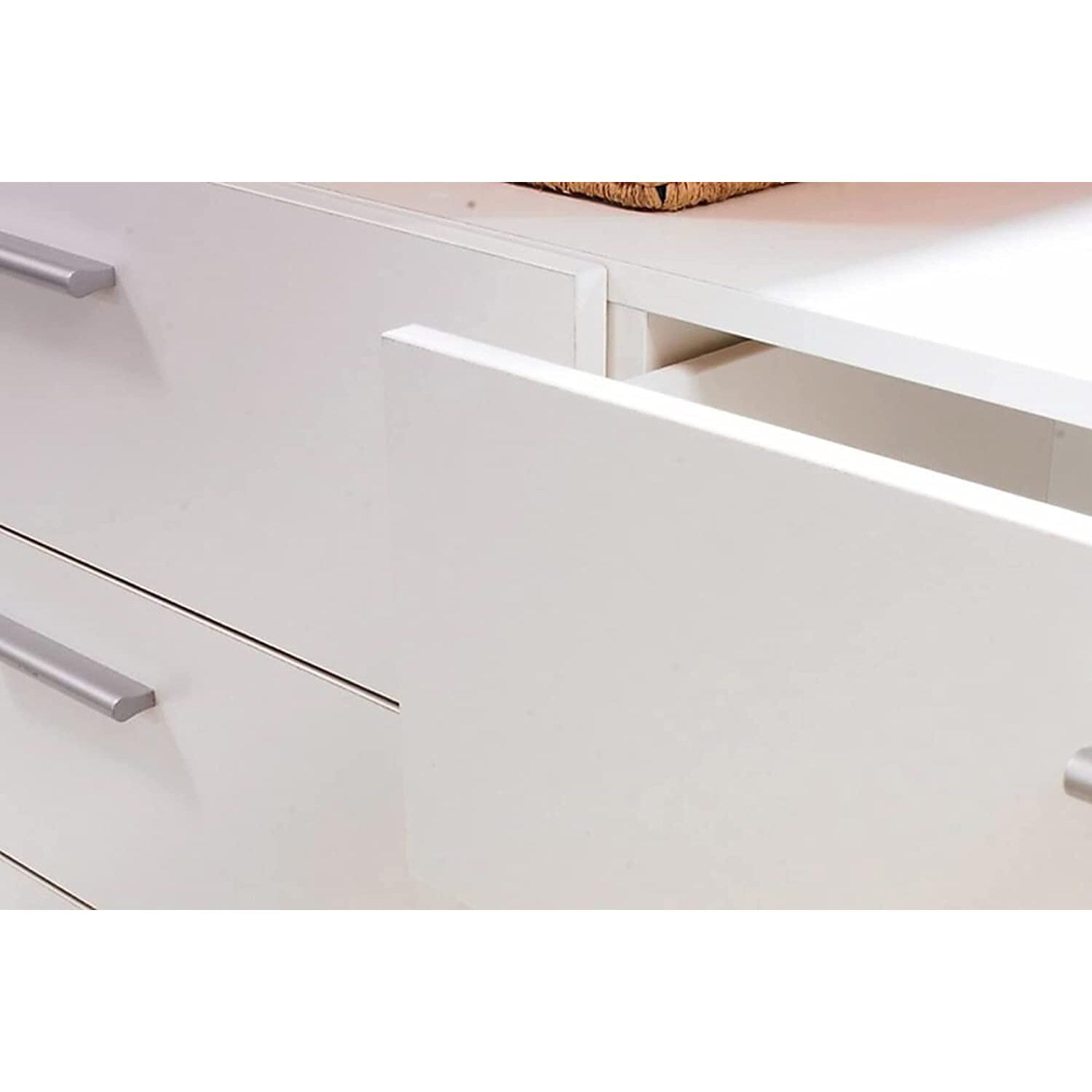Loft 8 Drawer Double Dresser , White
