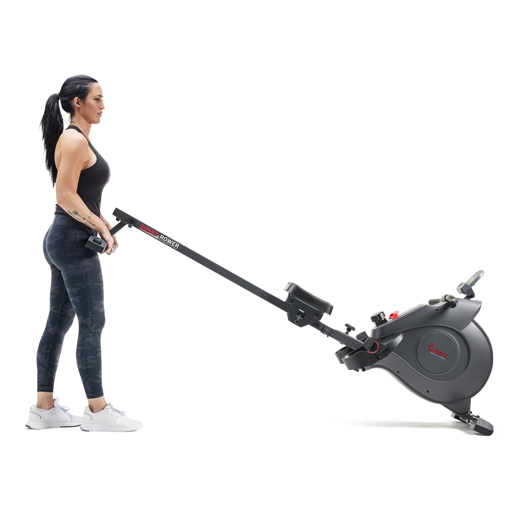 Sunny Health & Fitness SMART Magnetic Rowing Machine with Bluetooth Connectivity - SF-RW522016