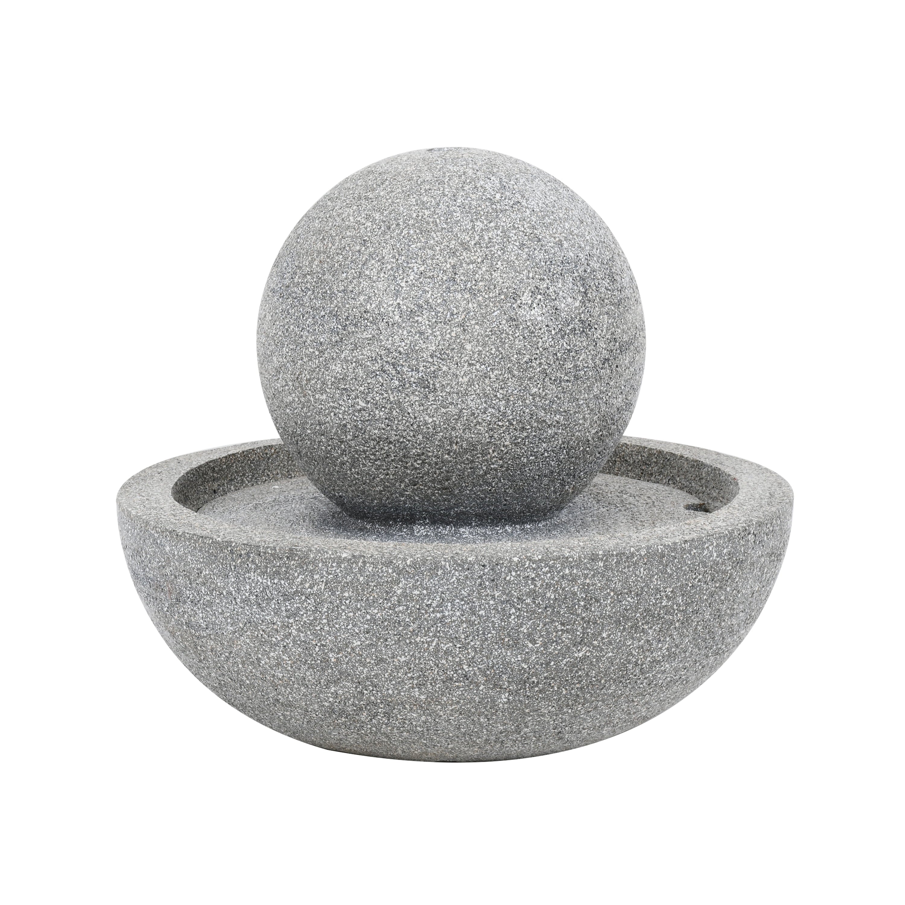Better Homes & Gardens 12''D Outdoor Resin Grey Tabletop Fountain