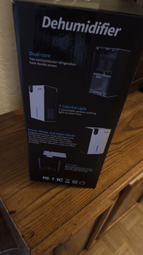 NineSky Dehumidifier for Home, 85 OZ Water Tank, Model CT2. White