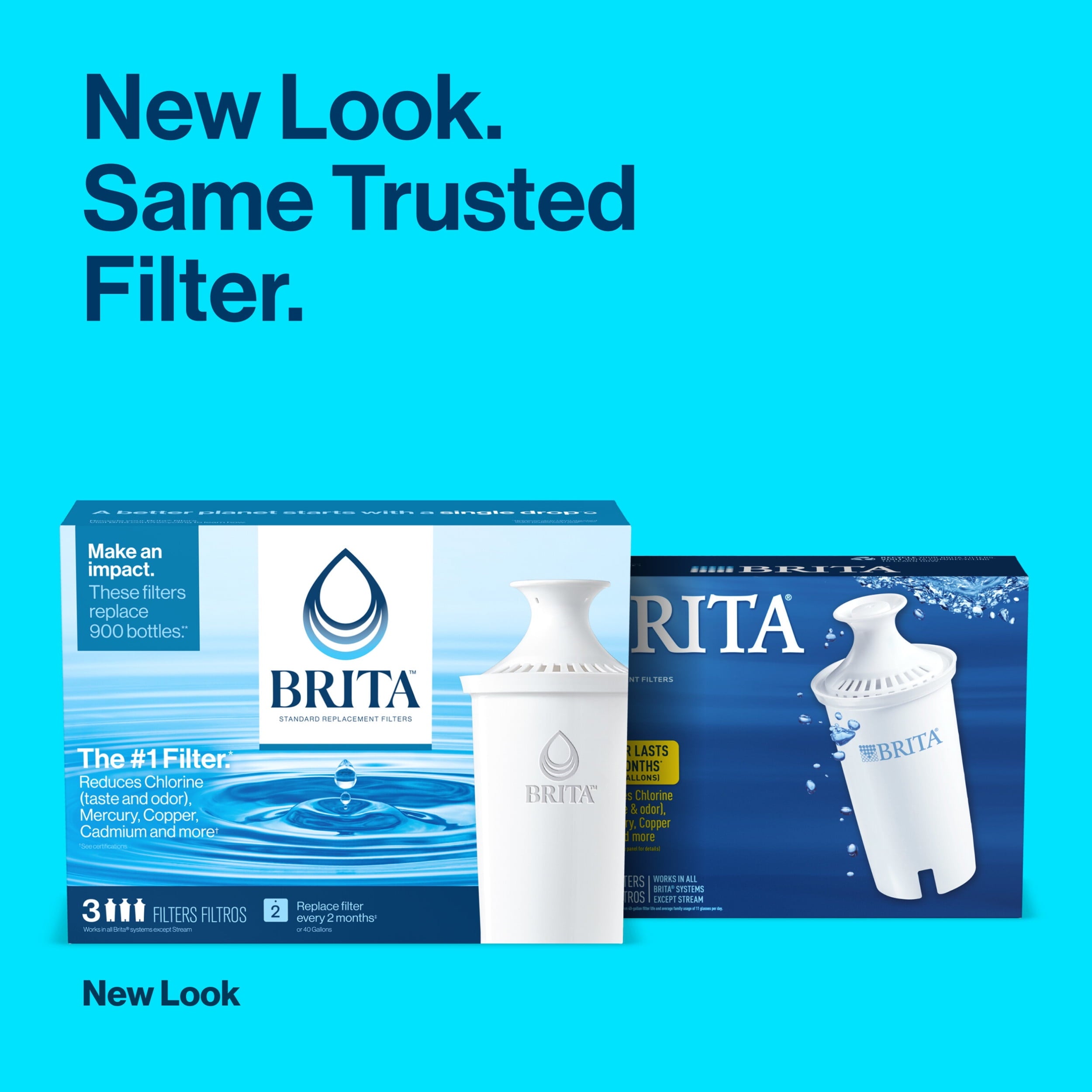 Brita Standard Water Filter, Standard Replacement Filters for Pitchers and Dispensers, BPA Free, 3 Count
