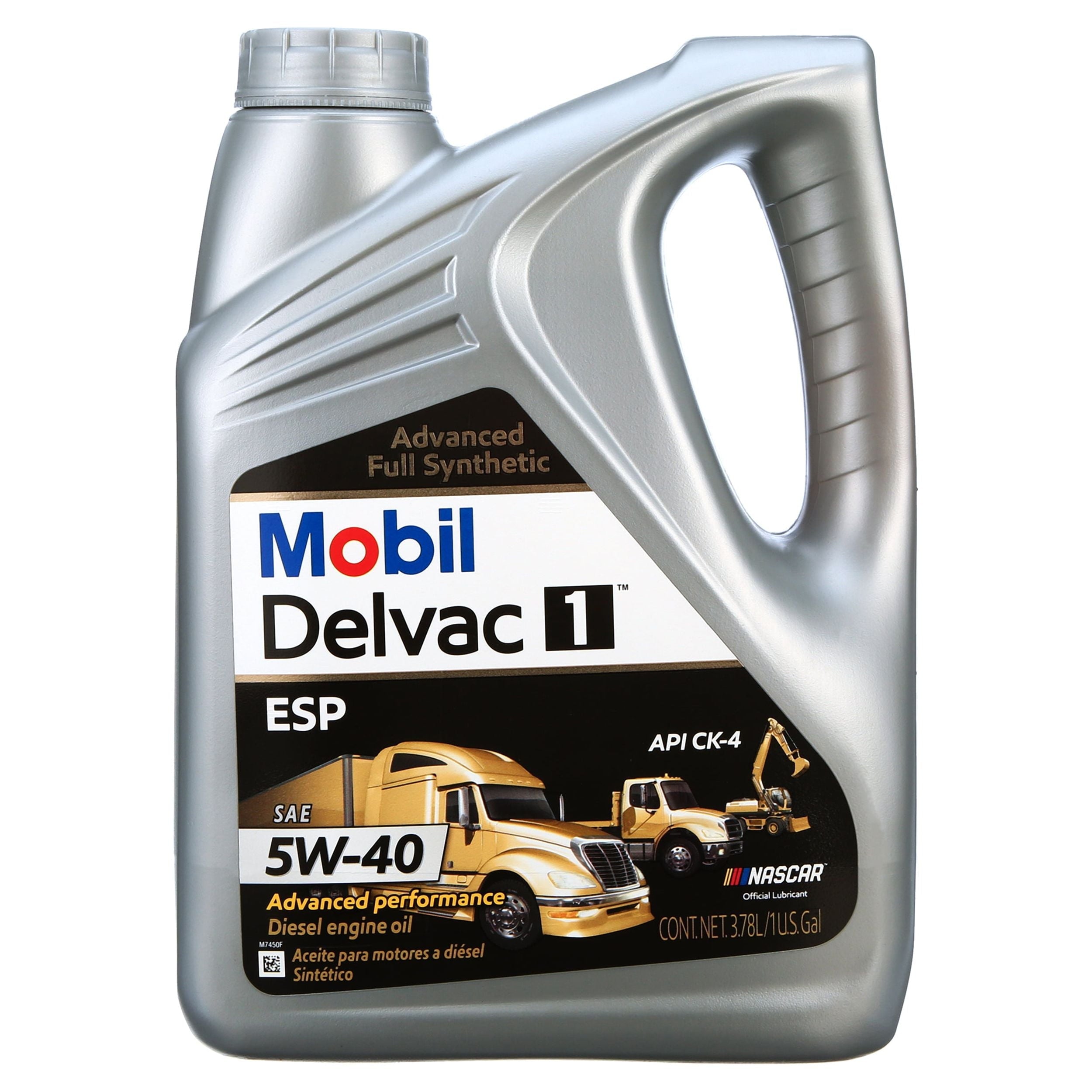 Mobil Delvac 1 ESP Heavy Duty Full Synthetic Diesel Engine Oil 5W-40, 1 Gal.