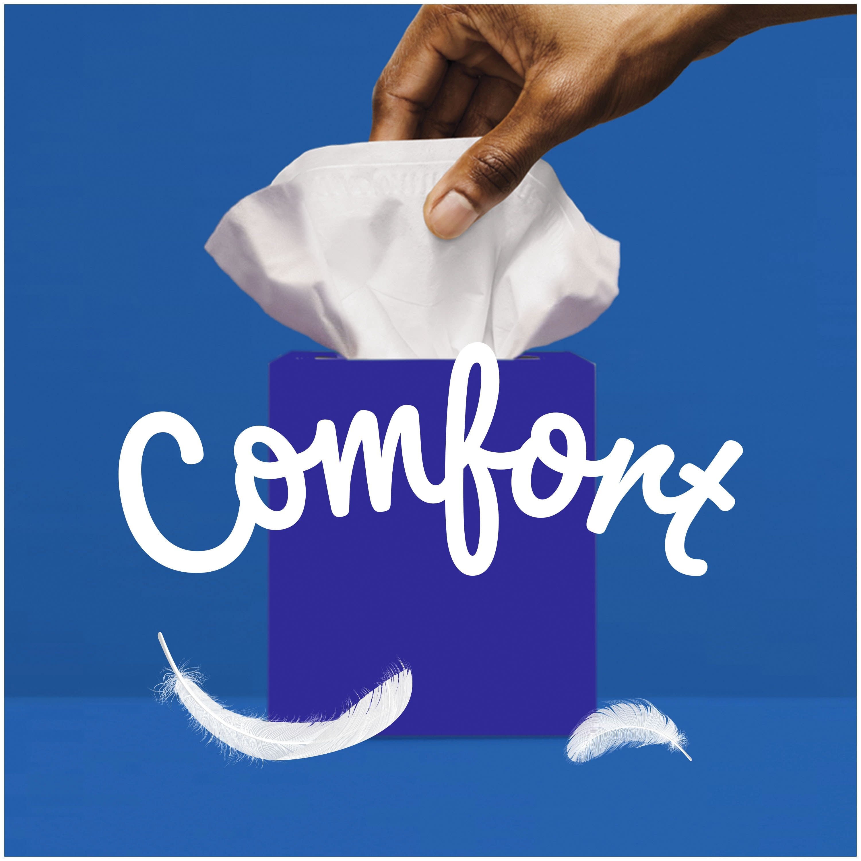 Kleenex Ultra Soft Facial Tissues, 6 Cube Boxes (390 Total Tissues)