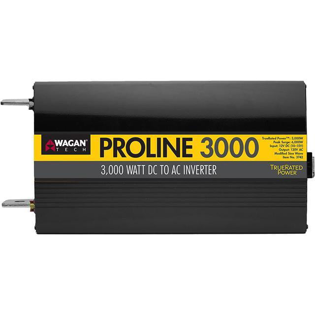 Wagan WAG3742 3000W 12V Proline Power Inverter with Remote Switch