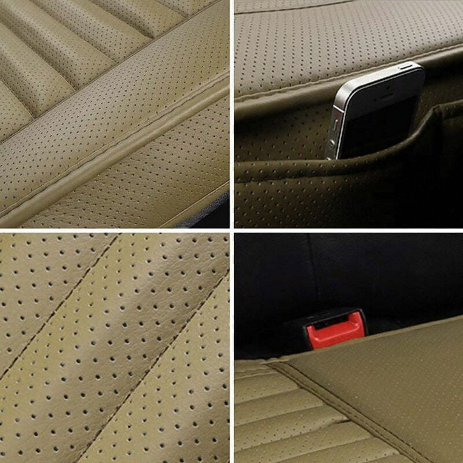 Car Front Full Surround Seat Cover Breathable PU Leather Pad Mat Chair Cushion