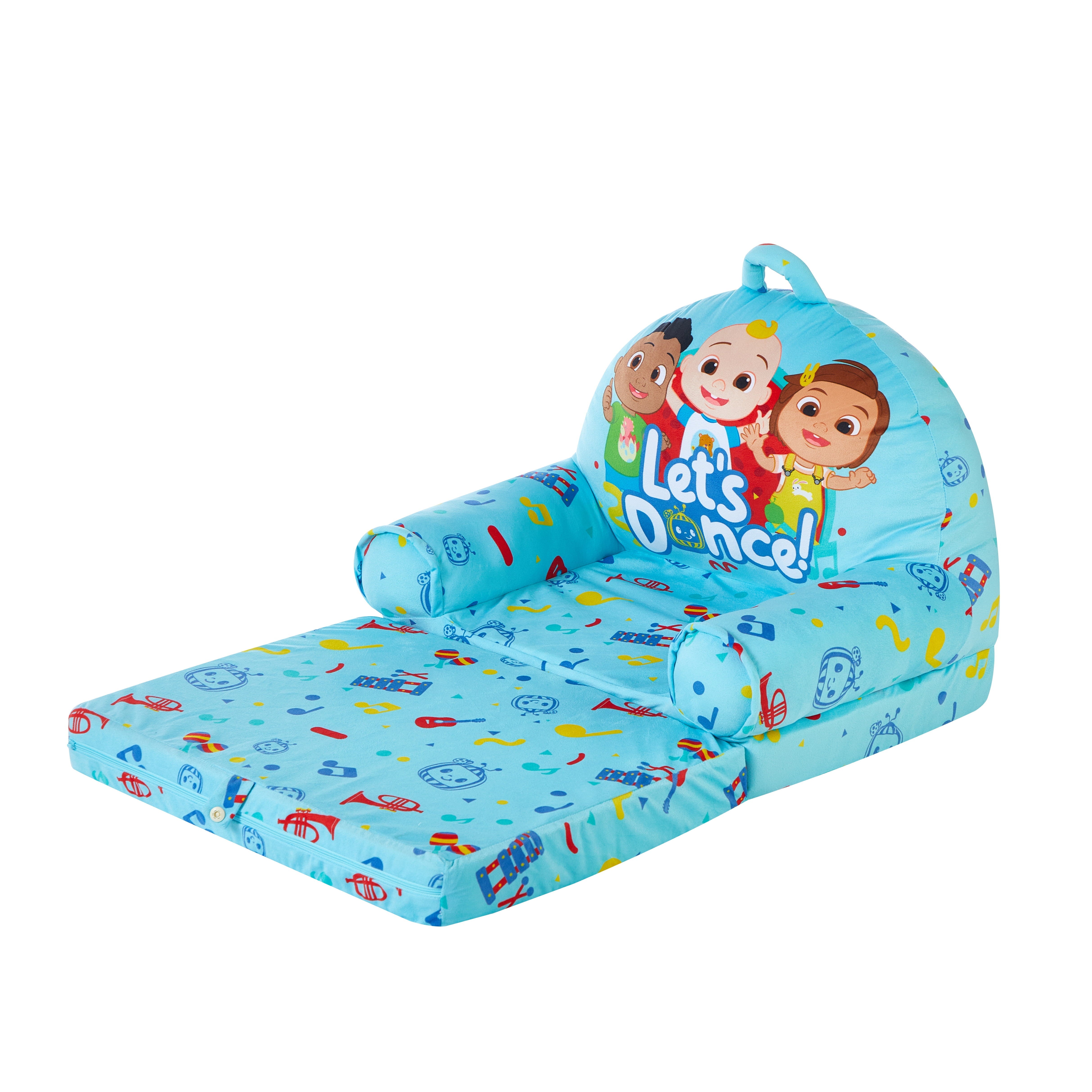 Moonbug Cocomelon 2-in-1 Flip Out Chair Blue