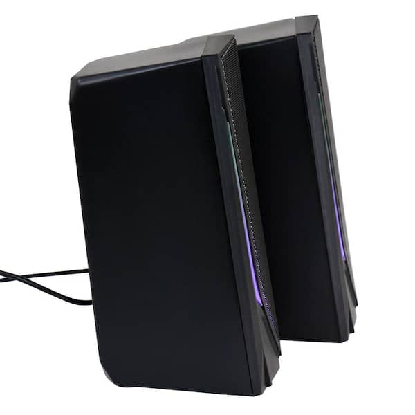 2.0 Computer Gaming Speakers with LED RGB Lights