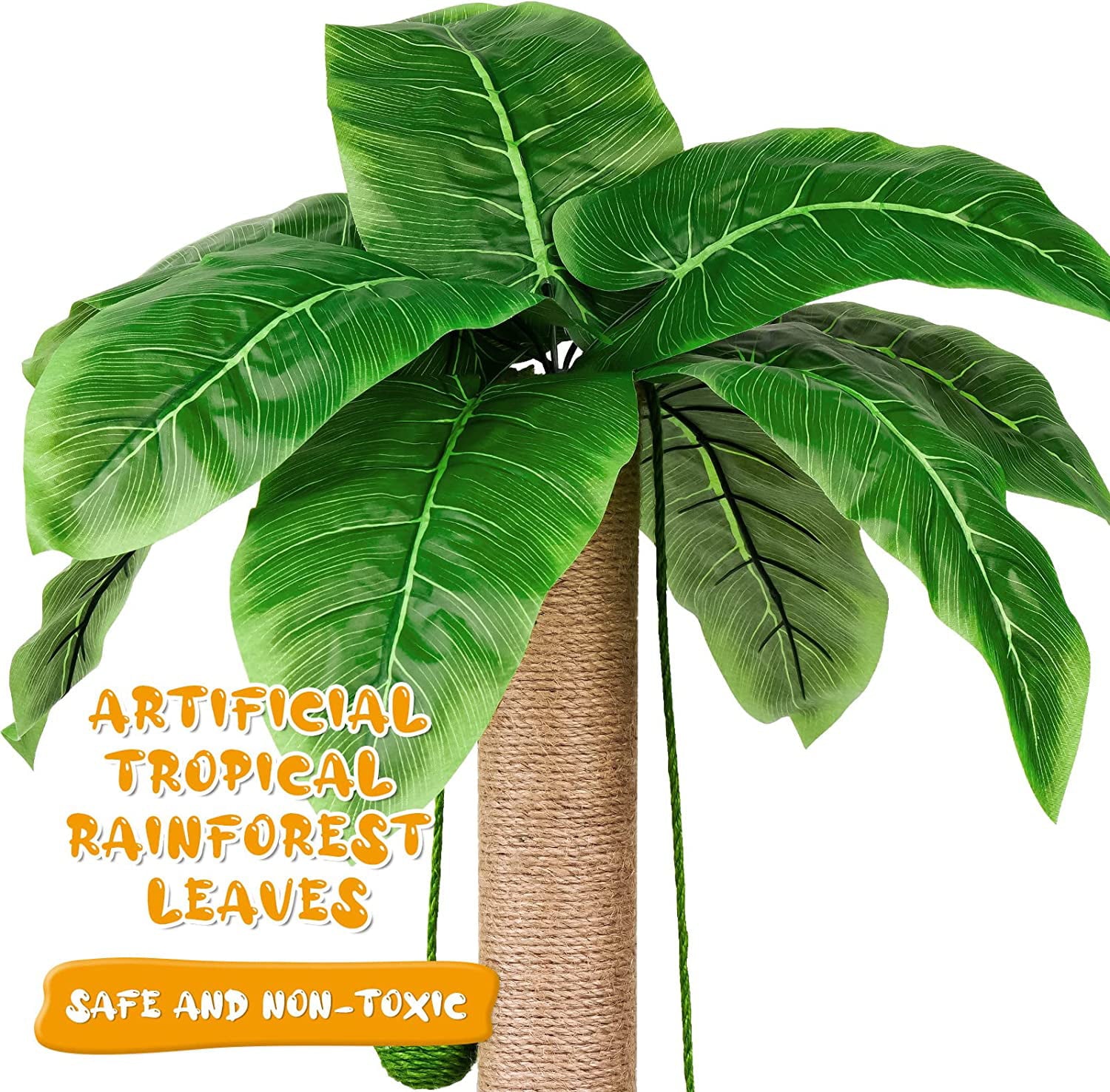 ZooZoo Cat Scratching Post 23 Inches - Coconut Tree