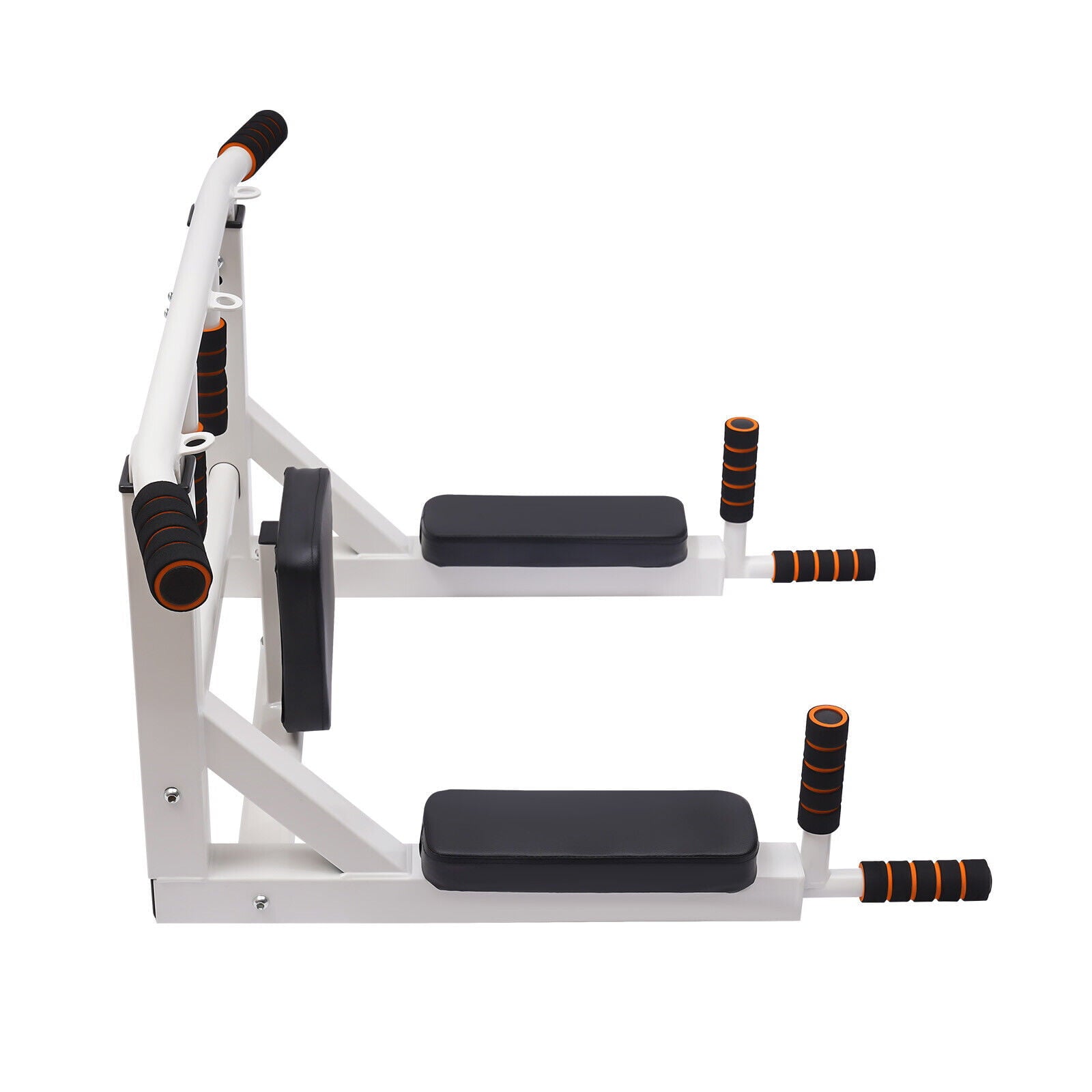 Flkoendmall Wall Mounted Power Tower Pull Up Bar Chin Up Dip Station Home Fitness Training