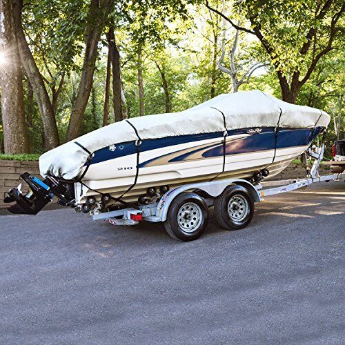 Budge 600 Denier Boat Cover Fits Center Console Flat Front Skiff Boats B-641-X6