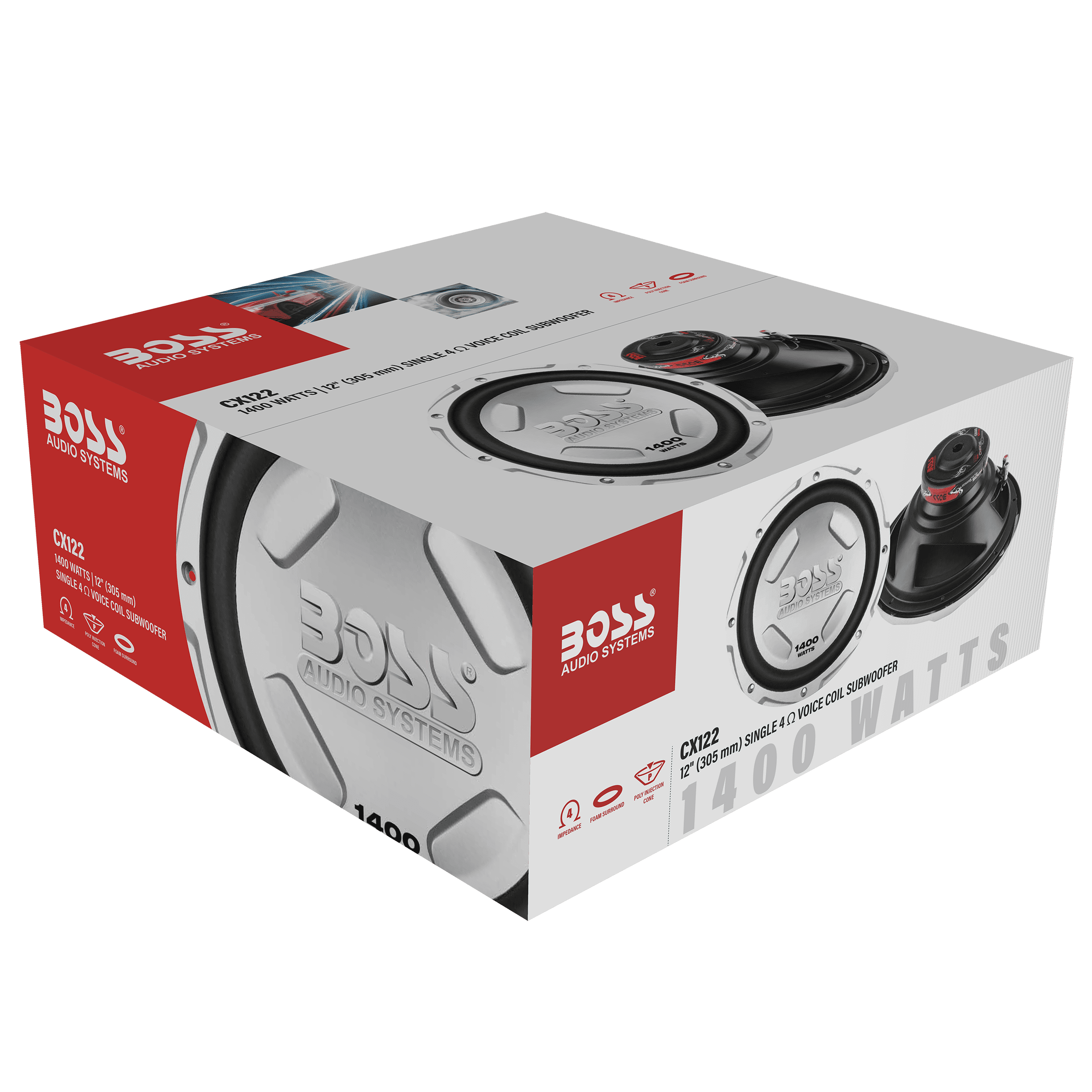 Boss Audio Systems New CX122 1400W Peak (700W RMS) 12