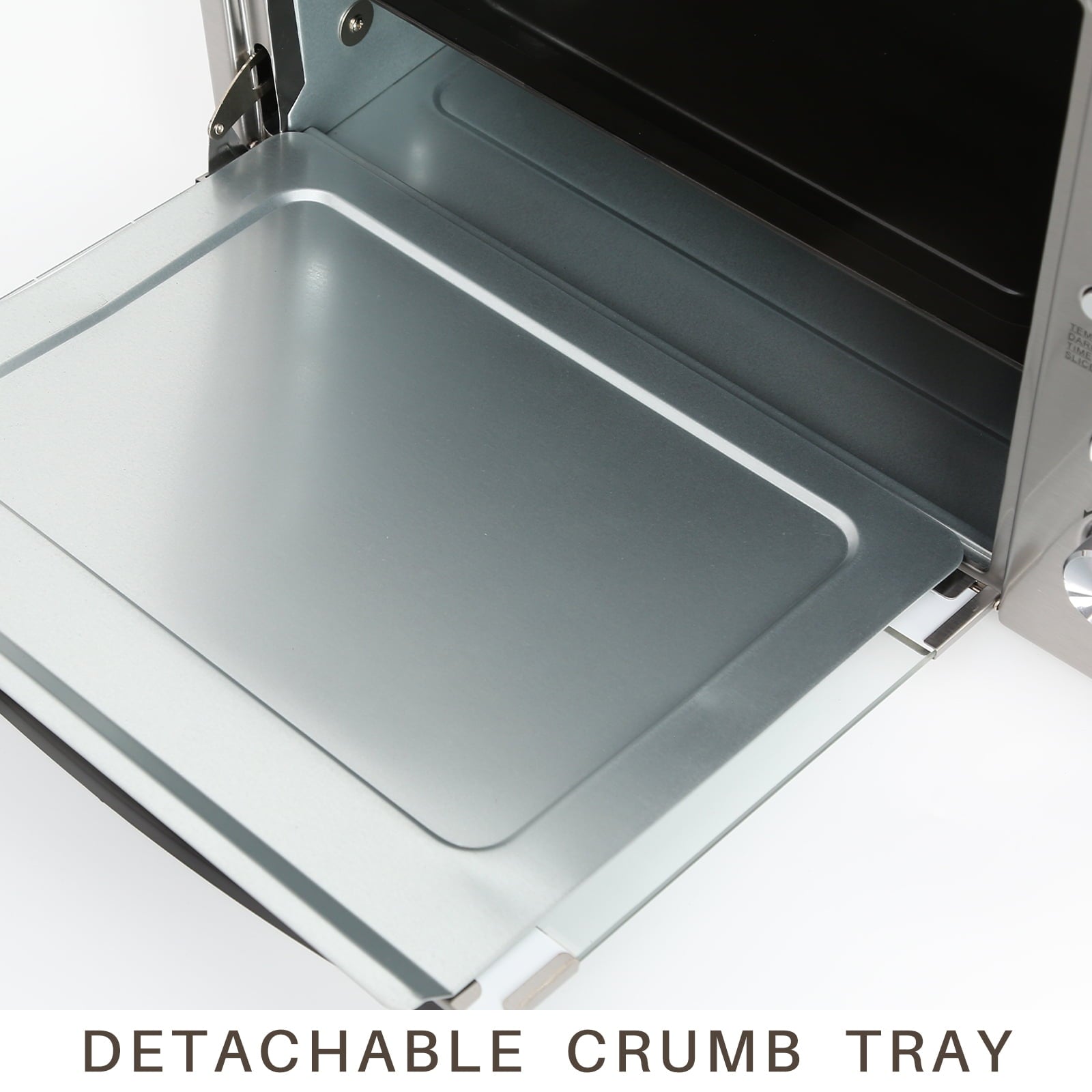 LNC Air Fryer Toaster Oven 12-in-1 Countertop Oven with Speedy Convection, Large 34 QT Capacity, 1750W, Stainless Steel - Black