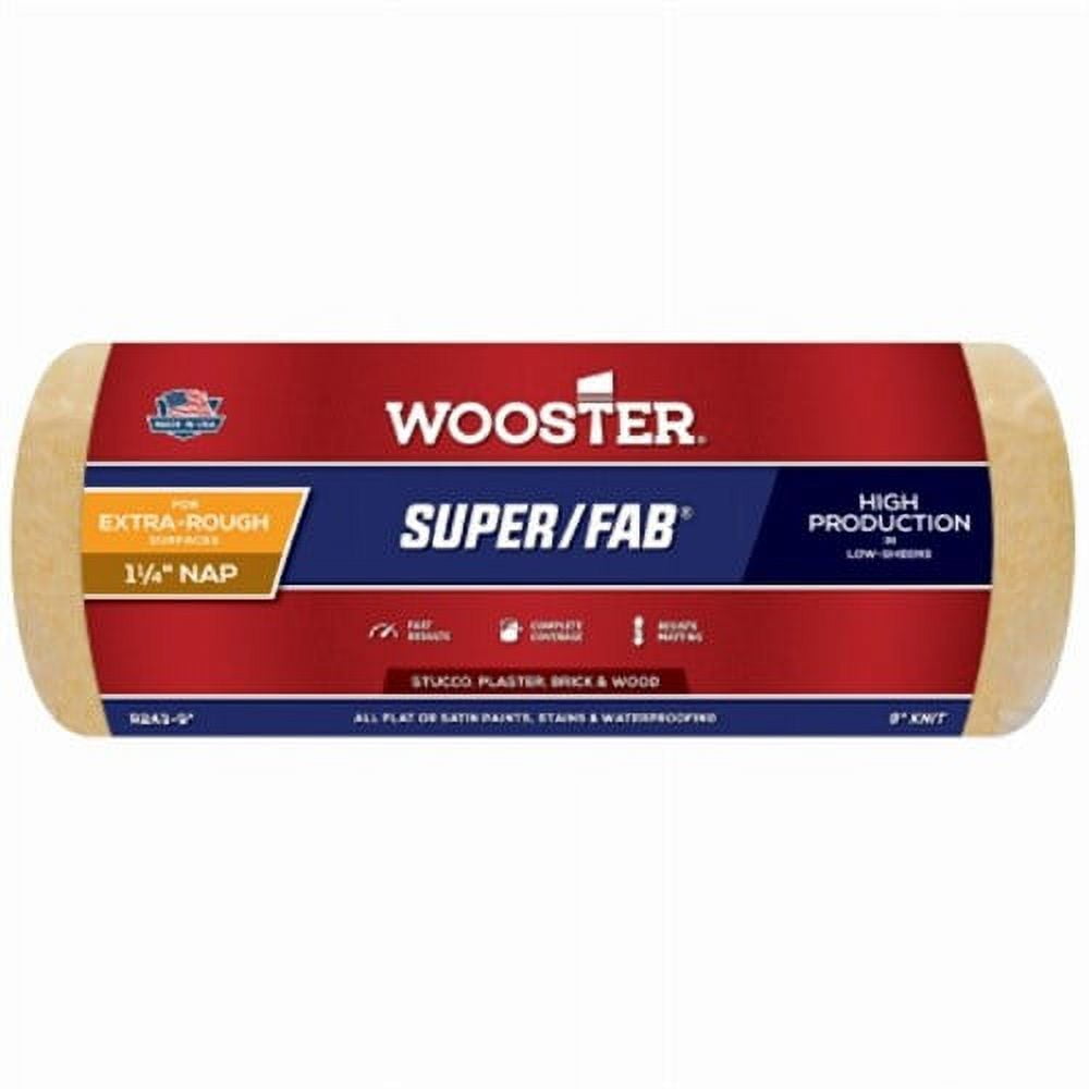 Wooster Brush 1-.25in. Nap Super-Fab Roller Covers  R243-9