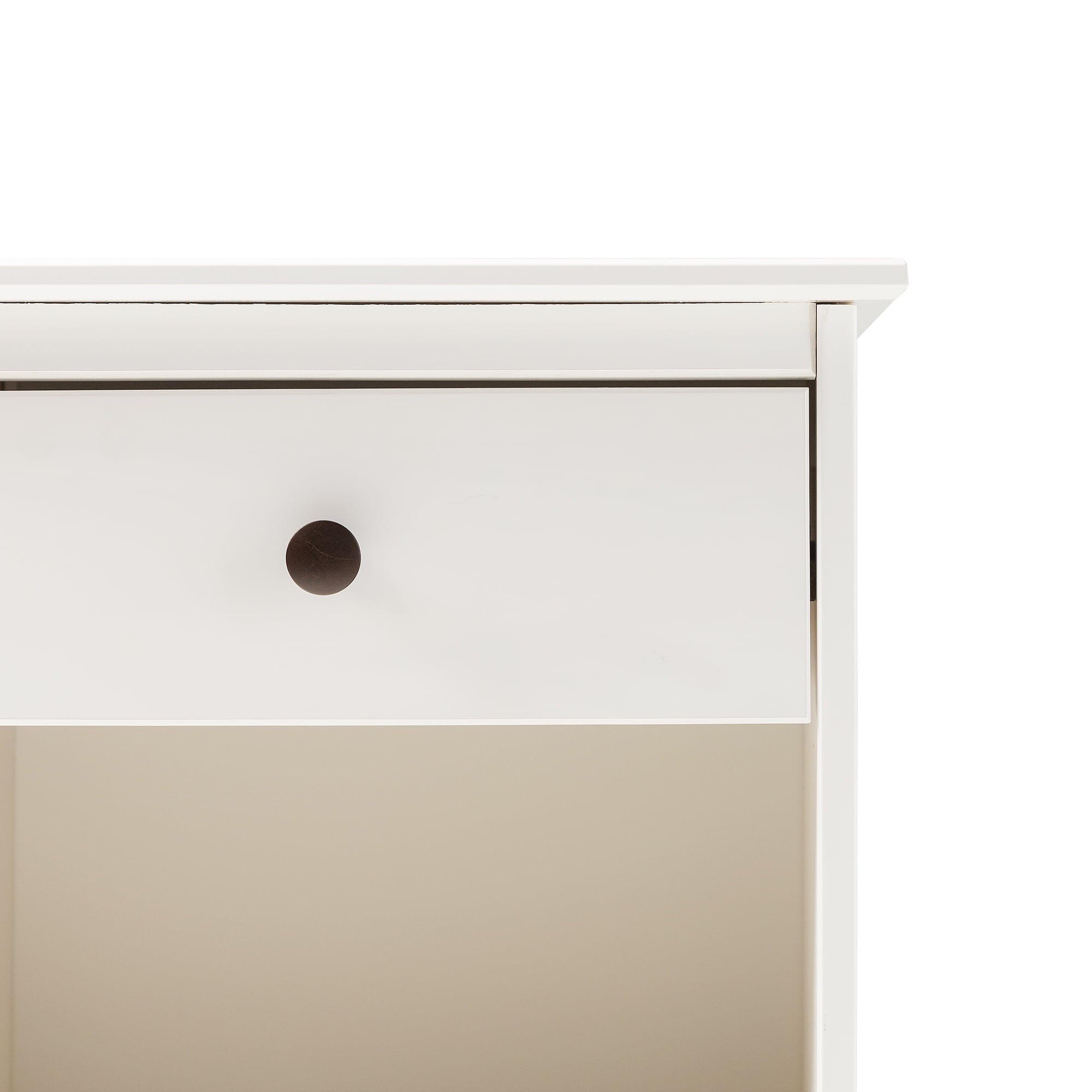 Walker Edison Wright Mid-Century Nightstand, White