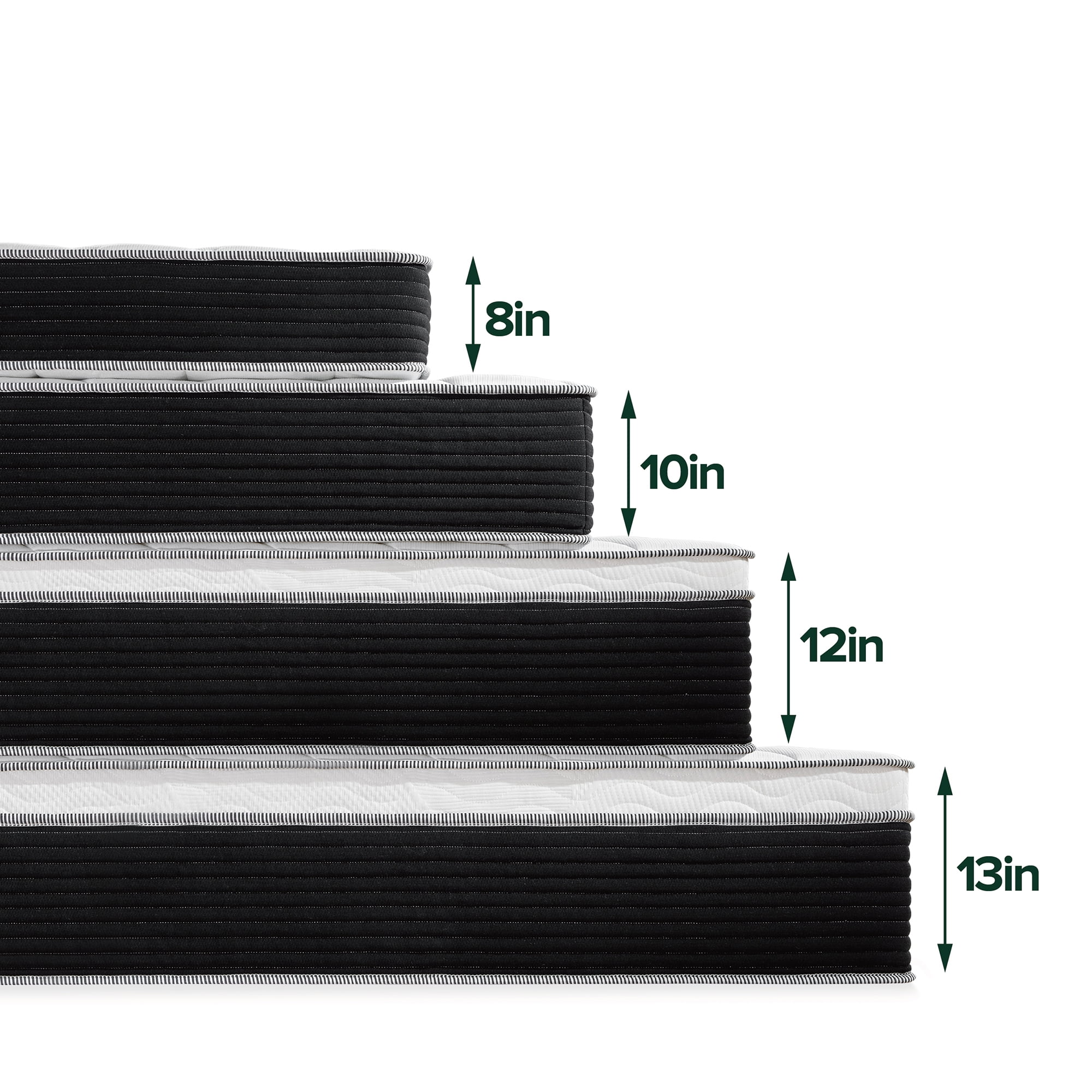 Sensations by Zinus 10¡± Classic Pocket Spring Hybrid Mattress, Full