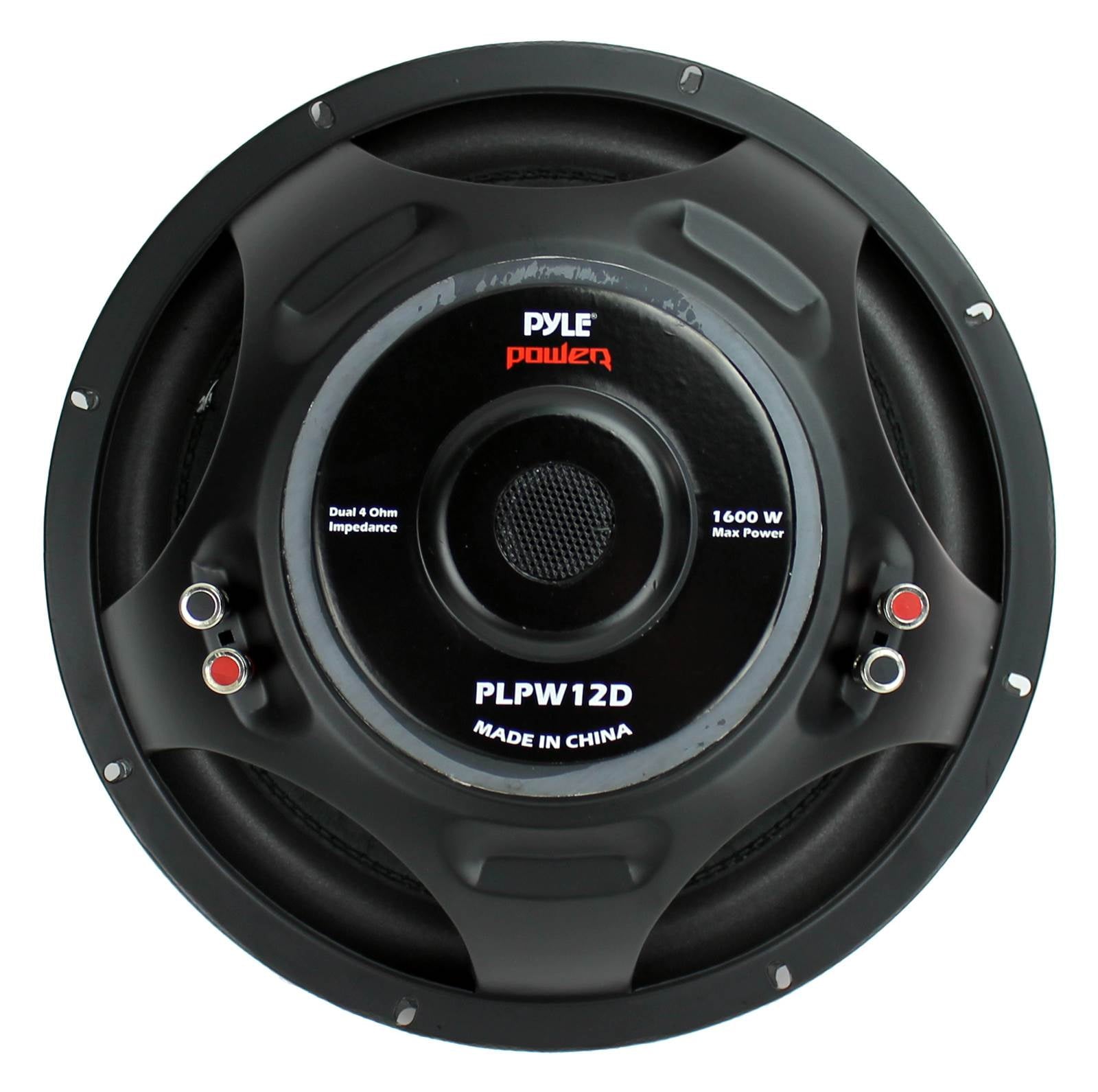 PYLE 12 inch 1600 Watts Car Audio Power Dual Voice Coil 4 Ohm Subwoofer Unit