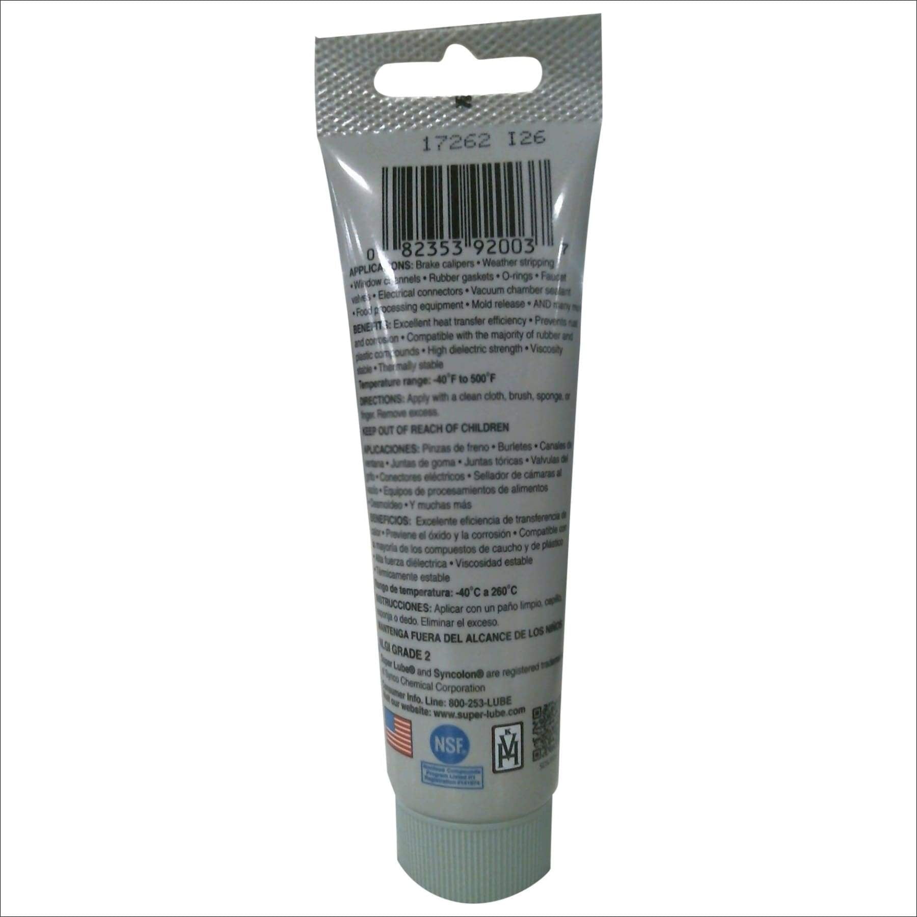 Super Lube Silicone Lubricating Grease with Syncolon (PTFE)
