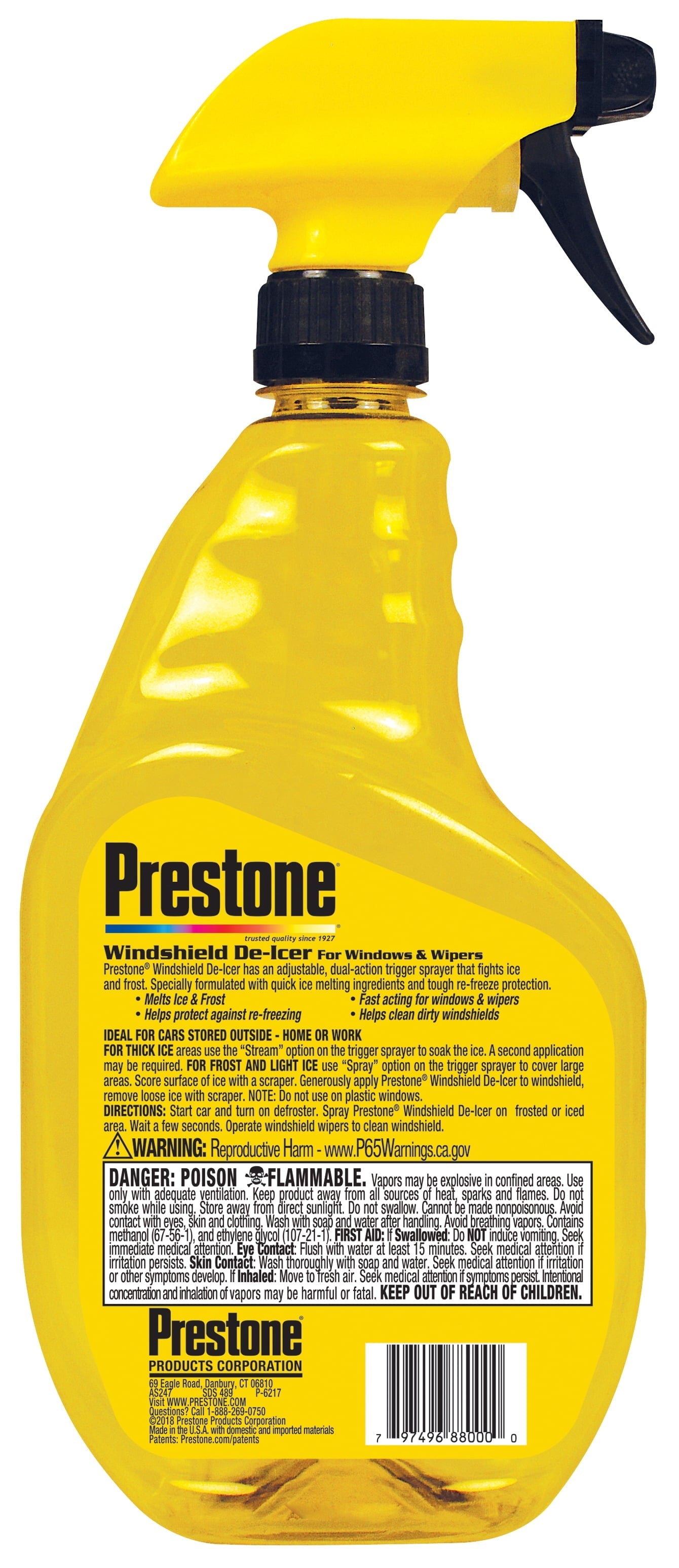 Prestone® Windshield Trigger De-Icer 32 oz