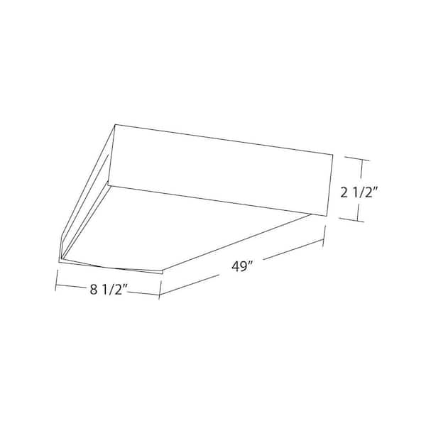 4 ft. Two Lamp Fluorescent Wraparound Fixture with Dual Voltage Ballast