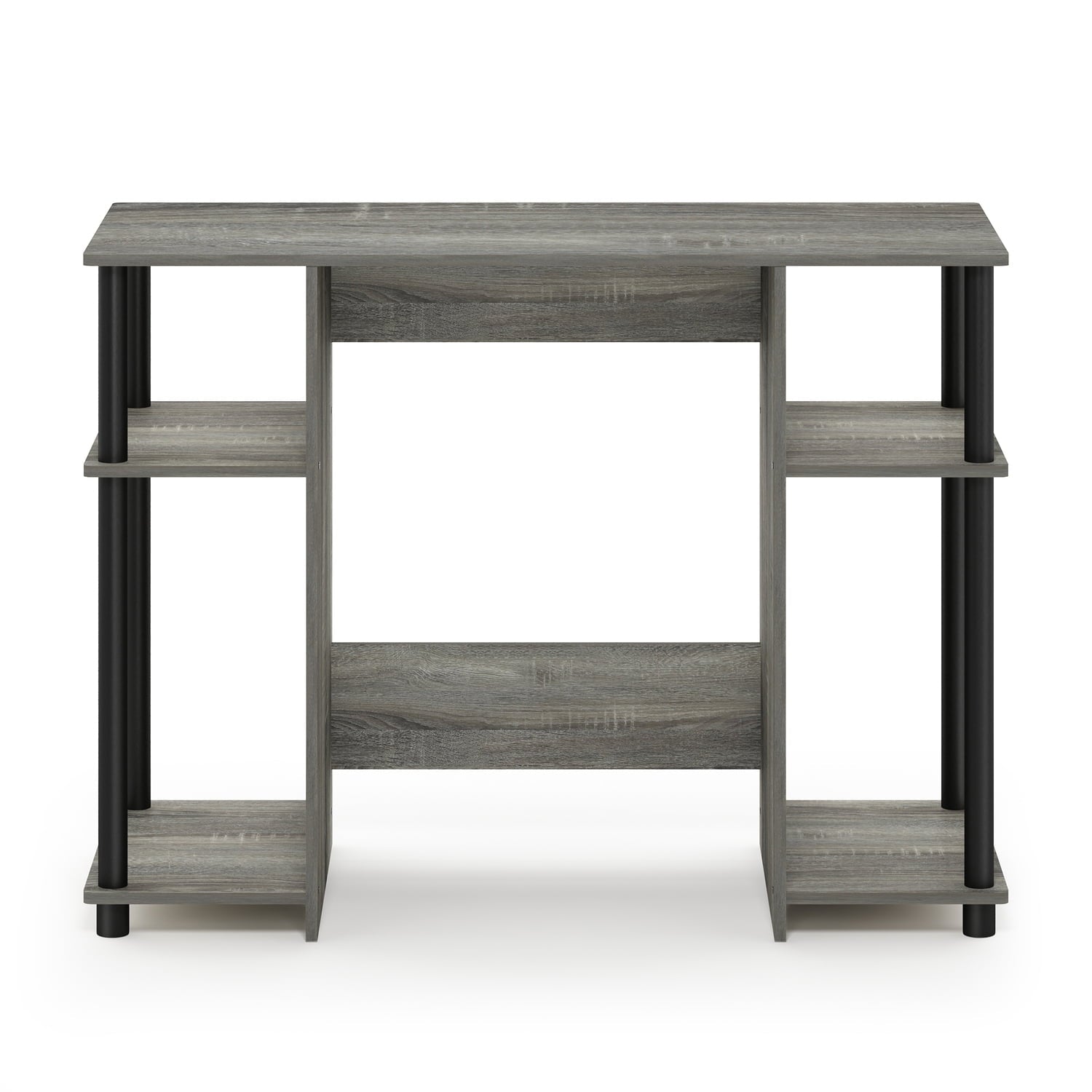 Furinno JAYA Compact Computer Study Desk, French Oak Grey/Black