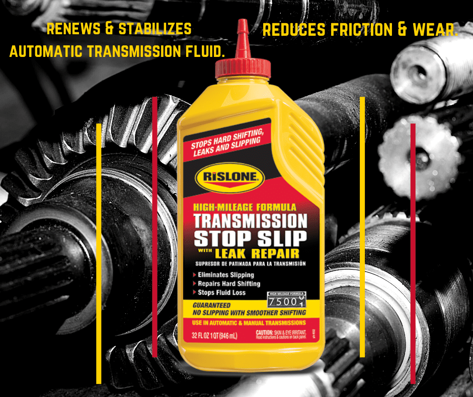 Rislone High Mileage Transmission Stop Slip with Leak Repair, 32 oz