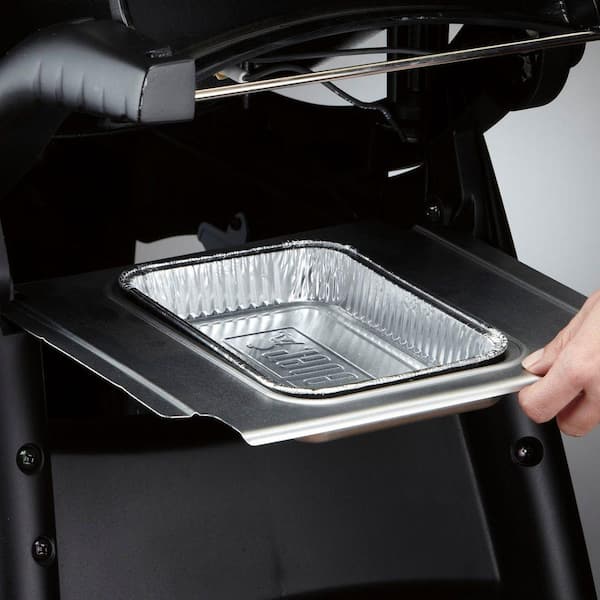 Q 3200 2-Burner Propane Gas Grill in Titanium with Built-In Thermomter