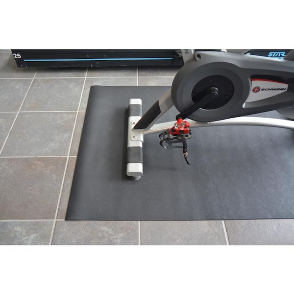 TechnoFloor Black 48 in. x 72 in. Rubber All-Purpose Mat