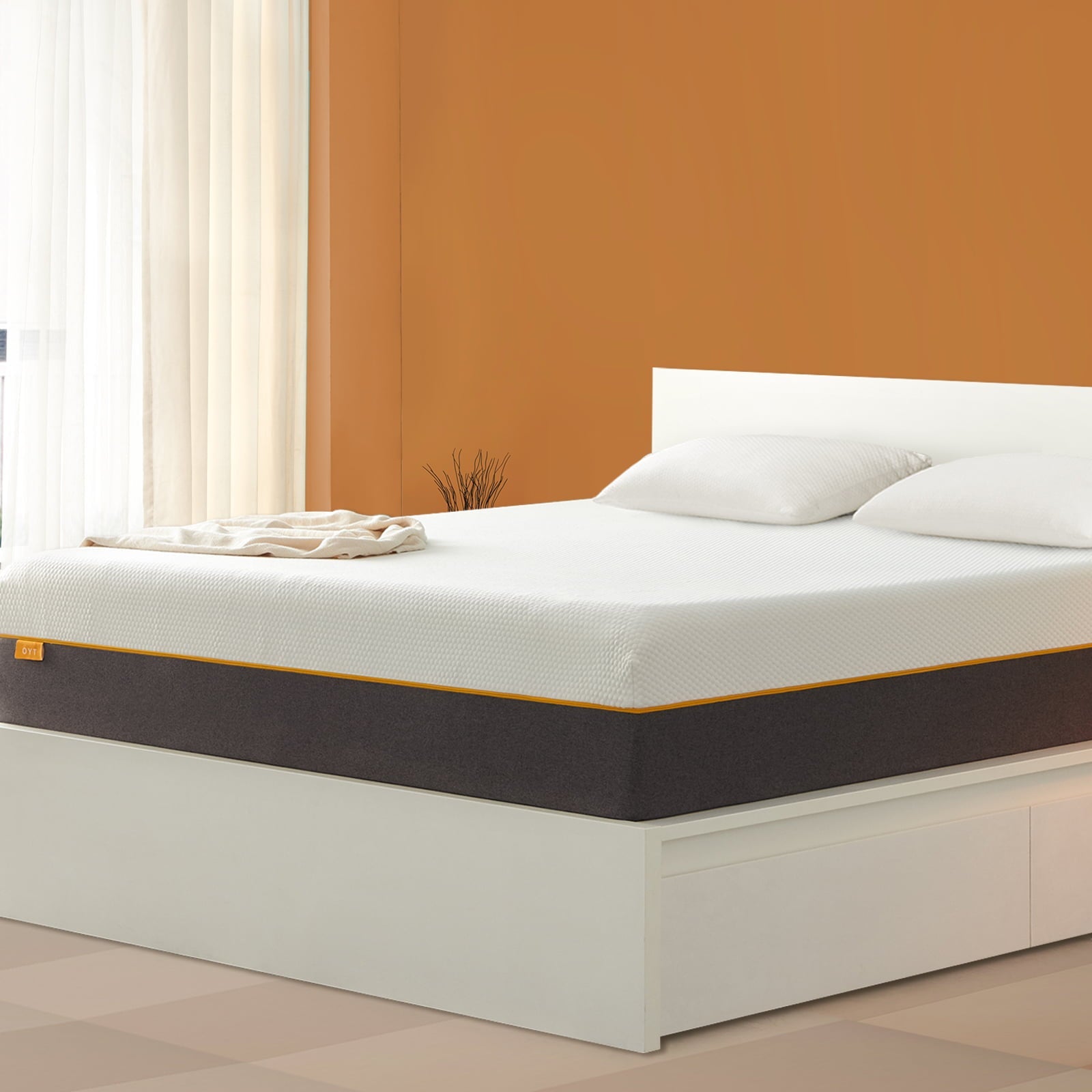 10'' Queen Medium Mattress, Cool Gel Memory Foam Mattress, More Breathable, Comfortable