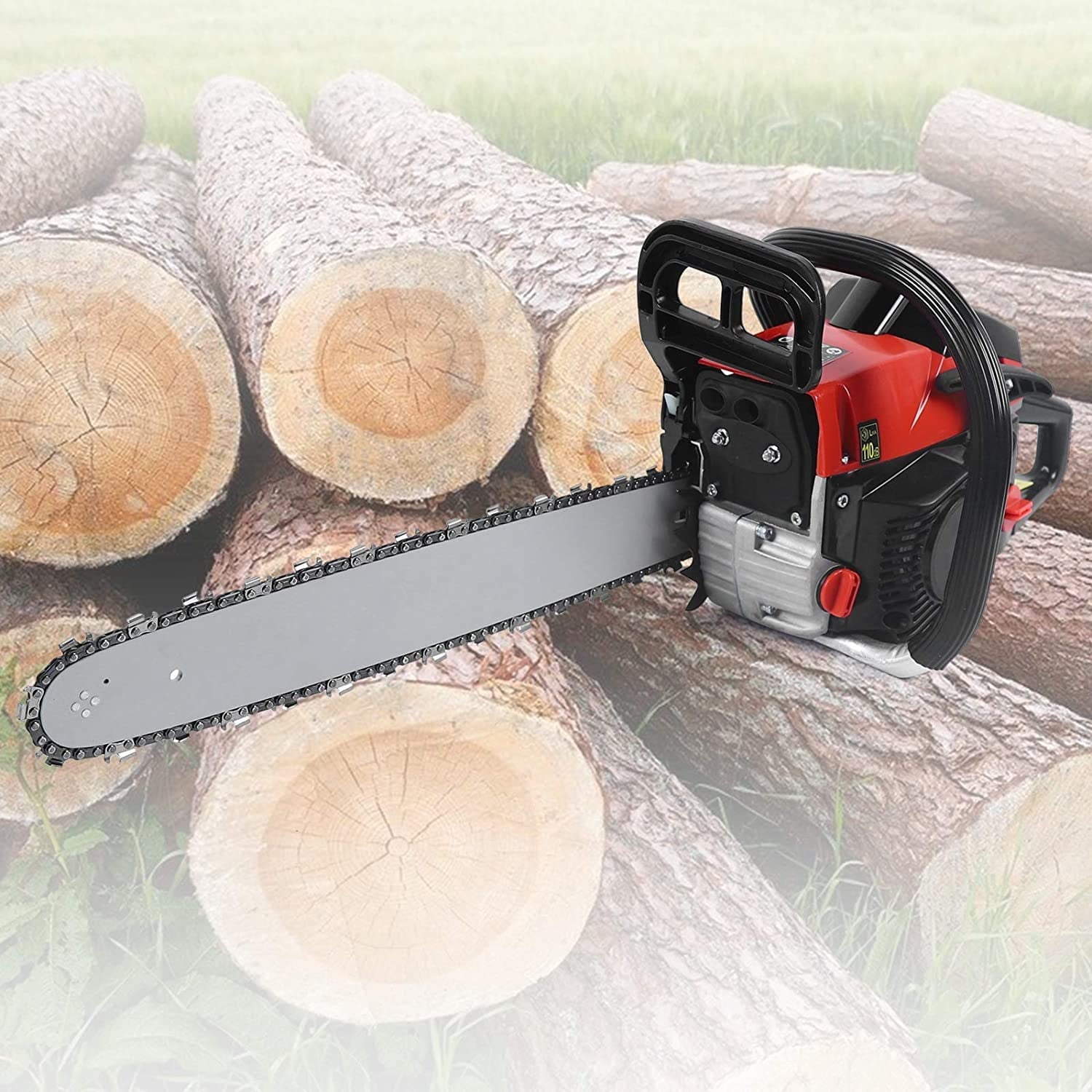 TFCFL 58 CC Gas Chainsaw Gas Powered Wood Cutting Engine Chain Saw Cutting Tool NEW