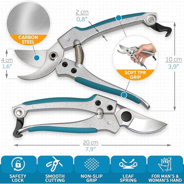 3-Piece Heavy-Duty gold steel gardening tool set, Garden Tool Set