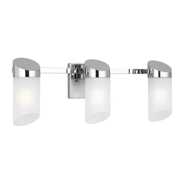 Silas 24 in. 3-Light Chrome Vanity Light