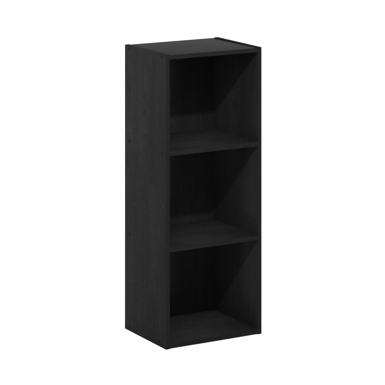 Furinno Pasir 3-Tier No Tool Assembly Open Shelf Bookcase, French Oak